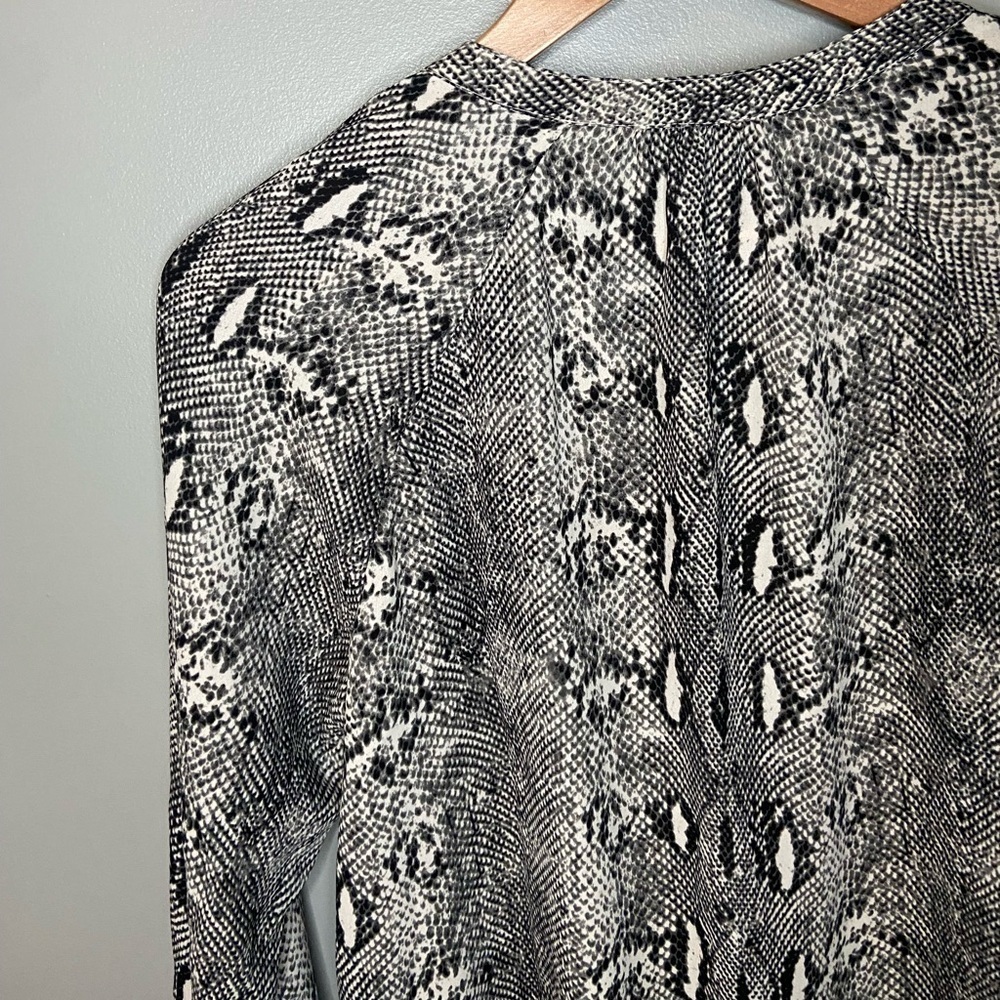 NWT J. Crew Snakeskin Button Up Blouse - Picture 7 of 11
